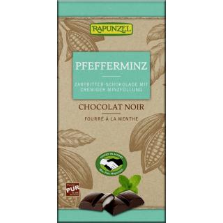 Zartbitter Schokolade Pfefferminzfüllung 100 g